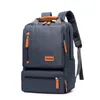 Bolsas escolares neg￳cios casuais homens com computador de 15 polegadas Bolsa de laptop ￠ prova d'￡gua Oxford Ploth Lady Anti-roubo Backpack Grey 221205