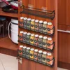 Other Kitchen Storage Organization 4/2Pcs Pack Organizer Wall Mount Spice Rack Single Tier Hanging Shelf Racks To Store Jars Items 221205