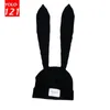 Beanie / Skull Caps Bunny Ears Cappello di lana lavorato a maglia invernale Love Boy Slogan Fashion Cute Autumn Women Nicchia Design Personality 221205