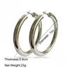 Hoop Huggie Punk Fashion 70mm قطرها أقراط واسعة للنساء للنساء إكسسوارات مجوهرات حلق 448 D3 Drop Delivery Dht1u