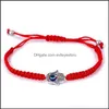 Bracelets de charme Joli bracelet à cordes rouges Evil Eye of Fate Bonne chance Amet Thread Protection 12 W2 Drop Livraison Bijoux Bracelets Dhhkz