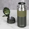 Thermoses 600ml Double Stainless Steel Sport Thermos Mug With Straw Portable Vacuum Flask Travel Thermal Water Bottle Thermocup 221205