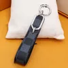 New alloy leahter design astronaut keychains accessories designer keyring solid metal car key ring gift box packaging