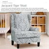 Chair Covers Wing Cover High Stretch Back For Covering Armchair In Living Dining Room Fitted Easy Slip