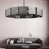 Chandeliers Postmodern Dining Room Bedroom Black Metal Light Luxury Creative Chandelier Nordic Design Sense Wrought Iron Retro Art Lamp