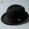 울 페도라 모자 유니탄 펠트 페도라 모자 성인 패션 트리비 모자 인기있는 헤드웨어 남자 모자