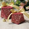 Wrap regalo fai-da-te 50pcs A Diamond Candy Box a forma di diamante /regalo Cioccolato da sposa in stile europeo