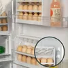 Storage Bottles 30 Grids Plastic Egg Holder For Refrigerator 3-Layer Flip Fridge Tray Container Kitchen Countertop Fresh