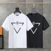 T-Shirt surdimensionné pour hommes, Design triangulaire, chemises de styliste, vêtements imprimés avec broderie de rue, à la mode, apparel299T