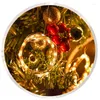 弦10pcs導かれた妖精のライト銅線ストリング屋外ホリデーストリートランプガーランドクリスマスツリーウェディングパーティーの装飾