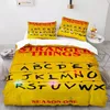 Sängkläder sätter Stranger Things sets Single Twin Full Queen King Size Linens Aldult Kid Set Room Däcke Cover 221205