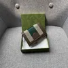 有名な印刷刺繍カードホルダー女性カードホルダーデザイナーレザーキャンバス高級印刷レトロ財布ミニ銀行カードバッグカードホルダーゼロ財布