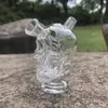 Smoking Bubbler Colorful Thick Glass Skull Shape Pipes Portable Pocket Mini Herb Tobacco Cone Cigarette Holder Filter Tube Waterpipe Bubble Hand Bong Tip DHL