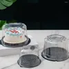 Present wrap cake l￥dor clearcontainers container tum b￤rare cupcake liddessert packning kupol transparent mini display lidstake party