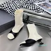 Boots Round Head High Heel Thin Thin Socks Fashionable And Comfortable