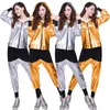 Stage Wear Hip Hop Costume Children Men And Women Modern Jazz Dance Adult Loose Long Sleeve Students Performance