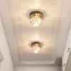 Ceiling Lights Crystal Lamp Energy Saving Flush Mount Light Protect Eyes Corridor Easy Installation For Bedroom Bathroom