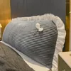 Kussen rzcortinas bed hoofdeinde kussens decor huis home prinses zacht fluweel bedachtige rugleuning afneembare achterkant s