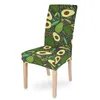 Chair Covers Cartoon Green Avocado Elastic Cover Spandex Stretch Dining Office Seat For Wedding Banquet Living Room