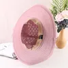 Cappelli a tesa larga da donna, cappelli estivi a secchiello, fiori, grandi signore, pieghevoli, per feste, matrimoni, feste in spiaggia