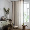 Vorhang fertig amerikanische Quaste Country schwarz und weiß geometrisch bedruckte Halbverdunkelungsvorhänge für Schlafzimmer-Erkerfenster-Dekor
