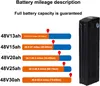 Ebike battery 48V 21Ah silverfish lithium ion 17.5Ah 48 volt 1000w batteria 13s7p electric batteries pack for folding e bike city bike