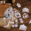 45pcs Kawaii Sticker Set Sevimli Magic School Yapışkan Dekoratif Çıkartmalar SRAPBOOK GEREKETLİK ARTLARI ZANERLERİ DIY Albüm Planlayıcısı