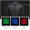 Mens Jackets 4 Heating Zones Electric USB Heated Jackets by Graphene Men Smart Thermostat Waterproof Coat Outdoor Clothing Snow Winter RXM686 221207