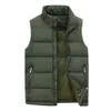 Coletes masculinos cistos de cintura gilet inverno quente acolchoado acolchoado corpo sem mangas jaqueta mais quente capa de colete térmico parkas 221206