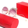 New Golden Leopard Sunglasses for Women Designer Round Pink Clear Sunglass Frames Oversize Eyewear Party Fashion Show UV400 3010 SIZE 60 17 145