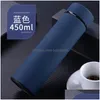 Garrafas de água aço inoxidável A vácuo de garrafa de água de água insatada 450ml Insate Thermos Tea Caneca com filtro Thermo Coffee Cup Dhpne