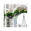 Andra trädgårdsmaterial 3 Point Garden Plant Flower Pot Basket Hanging Chain With Hooks Hanger Chains 438 N2 Drop Delivery Home Patio L DHD4W