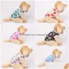 Abbigliamento per cani Abbigliamento per cani Estate Tempo libero Gilet Fiori rosa Animali domestici sottili Underwaist Fadou Poodle Indumento senza maniche 2 8Ws T2 Drop Del Dhcny