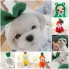 Dog Apparel Pet Coats With Cap Fruit White Radish Shape Sweaters Lace Up Autumn Winter Warm Cat Puppy Clothes Cute Fashion 9 9Gg G2 Dhc1Q