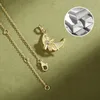 Party Favor Designer Fashion new Hotan jade necklace s925 sterling silver moon bow collarbone chain niche design jewelry