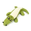 Hundleksaker tuggar fonation Dog Toys Simation Crocodile Wear Resistant Toy Animal Linen Splicing Pet Interactive Supplies 3 Color ARR DHOGV