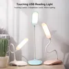 Table Lamps Touching Control Lamp Dimmable Desk USB Rechargeable 3 Brightness Levels Flexible Eye-protection Reading Light