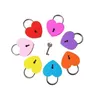 Serrures De Porte 7 Couleurs En Forme De Coeur Serrure Concentrique Métal Mitcolor Clé Cadenas Gym Boîte À Outils Paquet Serrures De Porte Matériaux De Construction Drop De Dhq7B