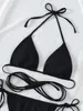 Set di reggiseni 2022 bikini sexy multicolore brasiliano perizoma costumi da bagno fasciatura delle donne costume da bagno solido micro beachwear costume da bagno bikini estivo T221206