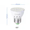 LED E27 LampSpotlight Ampoule 48 60 80 LED s lampara 220 V GU 10 bombillas MR16 gu5 3 Lampada Spot