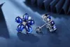 Zhanhao – boucles d'oreilles en argent Sterling S925, 14,23 ct, pierres unies en corindon bleu, bijoux pour femmes, prix de gros