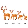 Christmas Decorations 1 Pack Plush Reindeer Elk Simulation Home Year Gift Decoration Children's