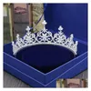 Tiaras Bridal Tiaras Crowns With Zirconia Jewelry Girls Evening Prom Party Performance Pageant Crystal Wedding Drop Delivery Hairjewe Dh0Zi
