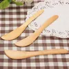 Natural Wood Butter Spatula Facial Mask Stir Spatulas Cake Cheese Smear Jam Knife Eco-friendly Bakeware Pastry Cream Knives BH8083 TYJ