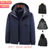 Mens Down Parkas 8xl Plus Size Women Winter Warm 90% biała kurtka kaczka płaszcza parka swobodny strój wodoodporny 221207