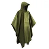 Vestes de chasse 3 en 1, manteau imperméable militaire d'extérieur pour hommes et femmes, auvent de moto, Poncho, tapis de pique-nique