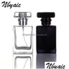 Bottiglie di imballaggio Bottiglie di vetro da 30 ml per flaconi spray Atomizzatore portatile Vuoto riutilizzabile Trasparente Contenitore cosmetico da viaggio nero Profumo 2137 V2 Dhjnp