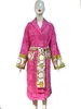 Hommes femmes douche robe automne flanelle hivernale kimono animal imprimé veste à manches longues à manches longues