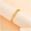 Chains Chunky Chain Necklace Women High Quality Metal Couple Rings Plated Gold Sier Color Bracelet Jewelry 456 D3 Drop Delivery Neck Dhlwx