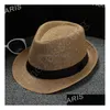 Stingy Brim Chapeaux 40 Couleurs Choisissez Hommes Femmes Doux Fedora Panama Chapeaux Coton / Lin St Extérieur Stingy Brim Printemps Été Plage Chapeau De Soleil Dhydi